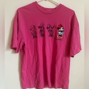 Disney Pink Embroidered Minnie Mouse T-Shirt